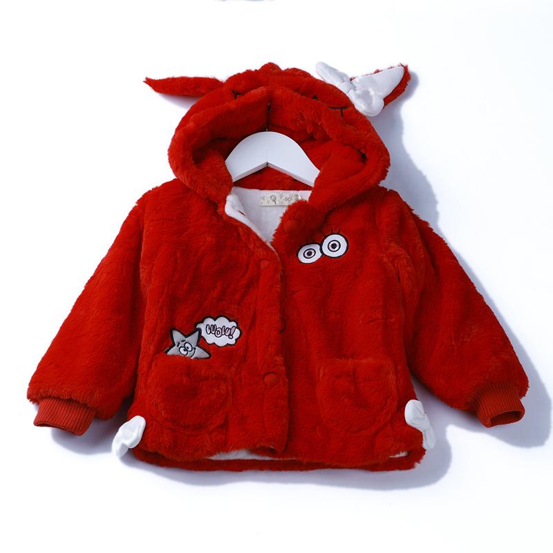 Áo Khoác Thu Đông Bé Gái Bông Tay Dài Đính Sticker - BELDINO 158307 5 6 79