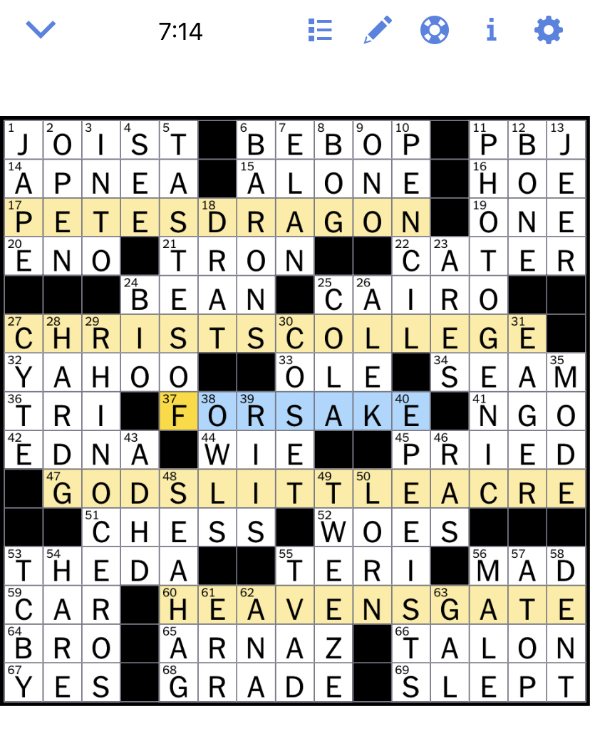The New York Times Crossword Puzzle Solved Tuesday s New York Times 