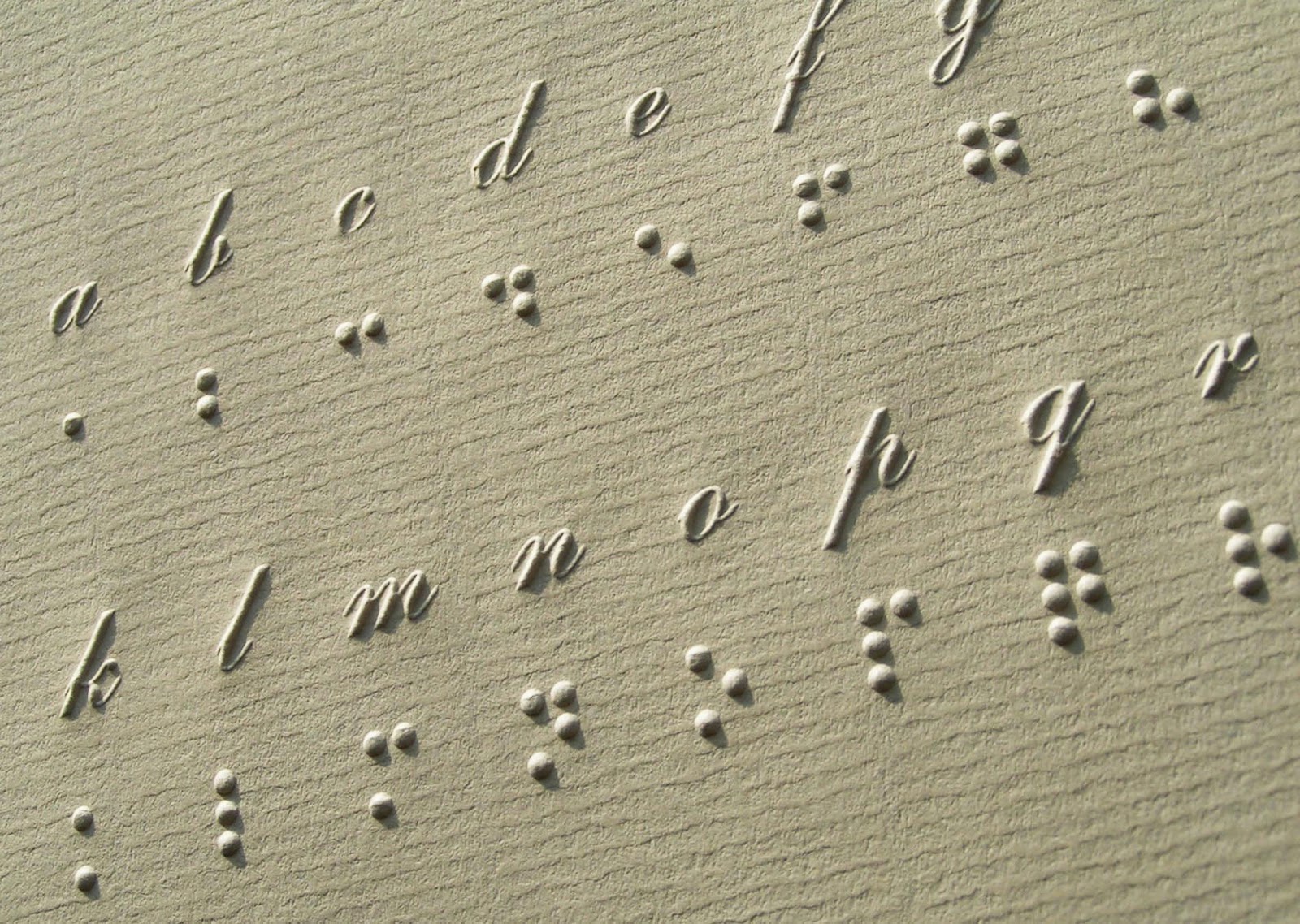 writing in braille