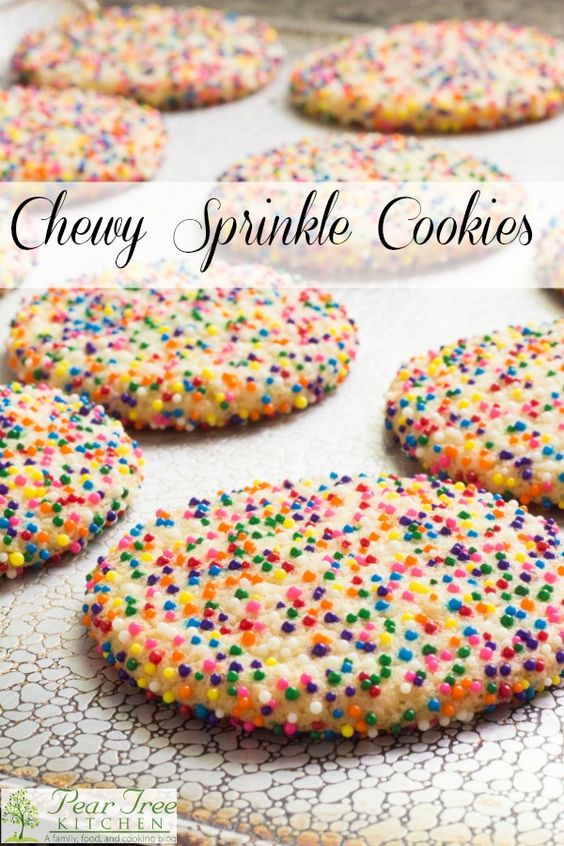 Soft and chewy sprinkle cookies - Best Food