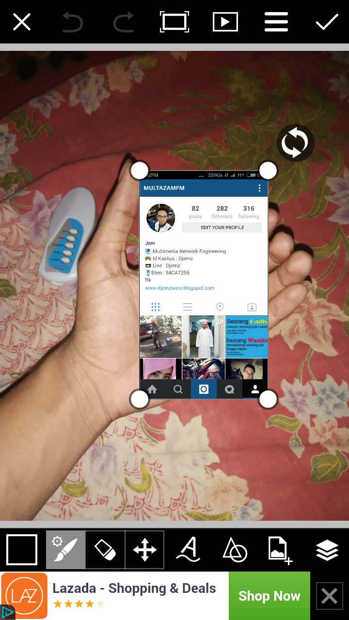 Cara Mudah Membuat Foto Instagram In Hand 