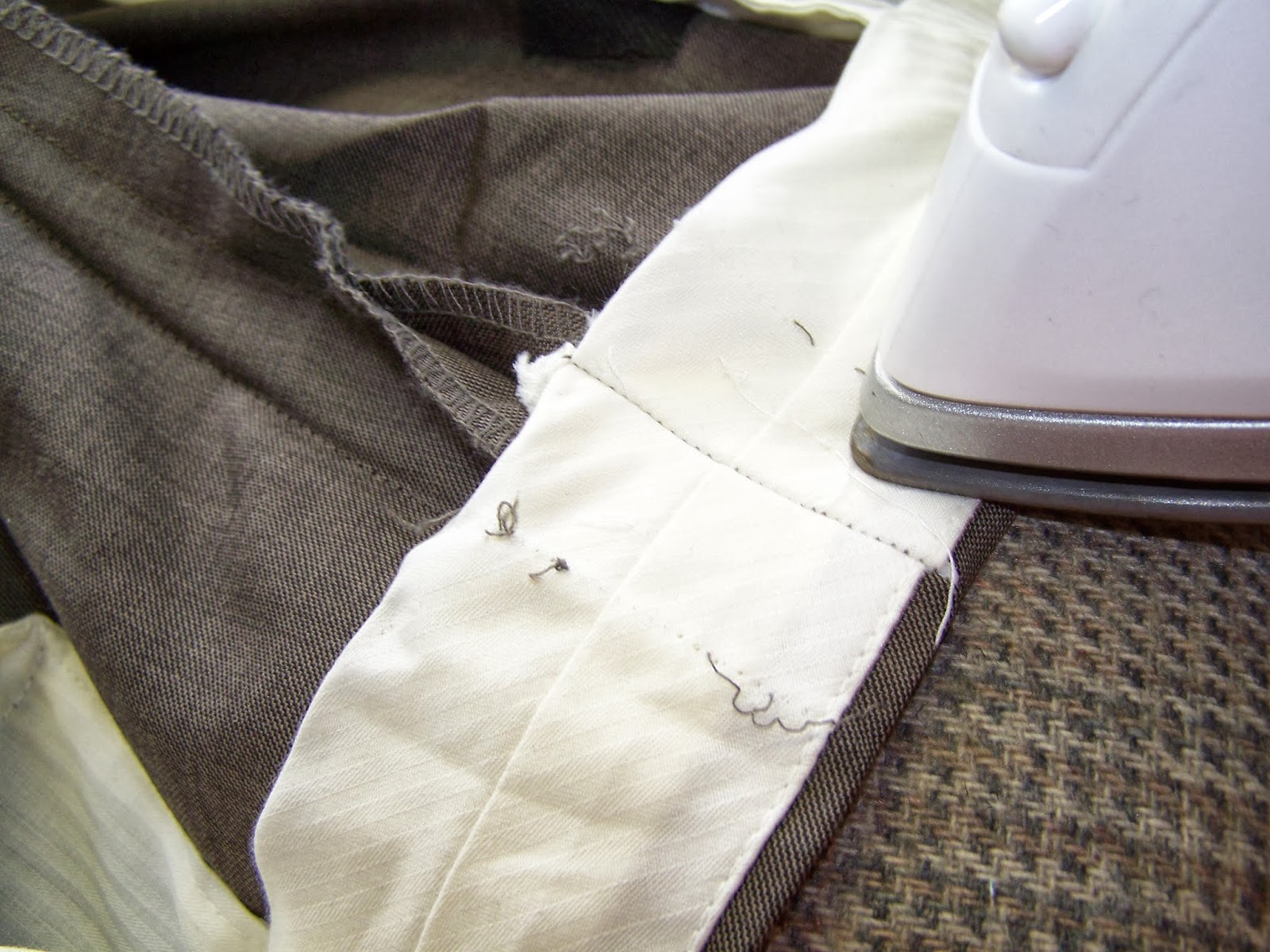 sewcreatelive: How To Let Out (Or Take In) The Back Trouser Seam For Men's  Trousers