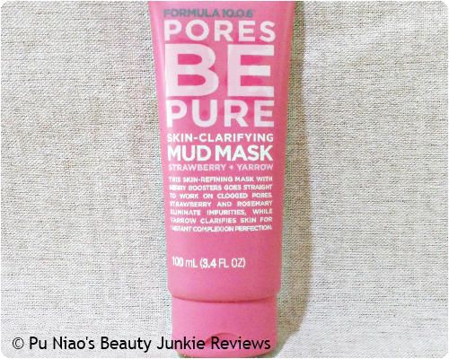 Niao's Beauty Junkie Formula 10.0.6 Pores Be Pure Skin Clarifying Mud Mask Review