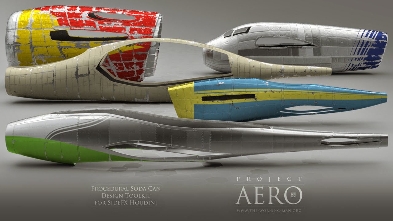 Project Aero: Procedural Aircraft Design Toolkit for SideFX Houdini