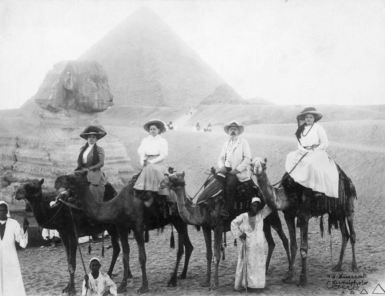 early tourist pyramids ancient Egypt