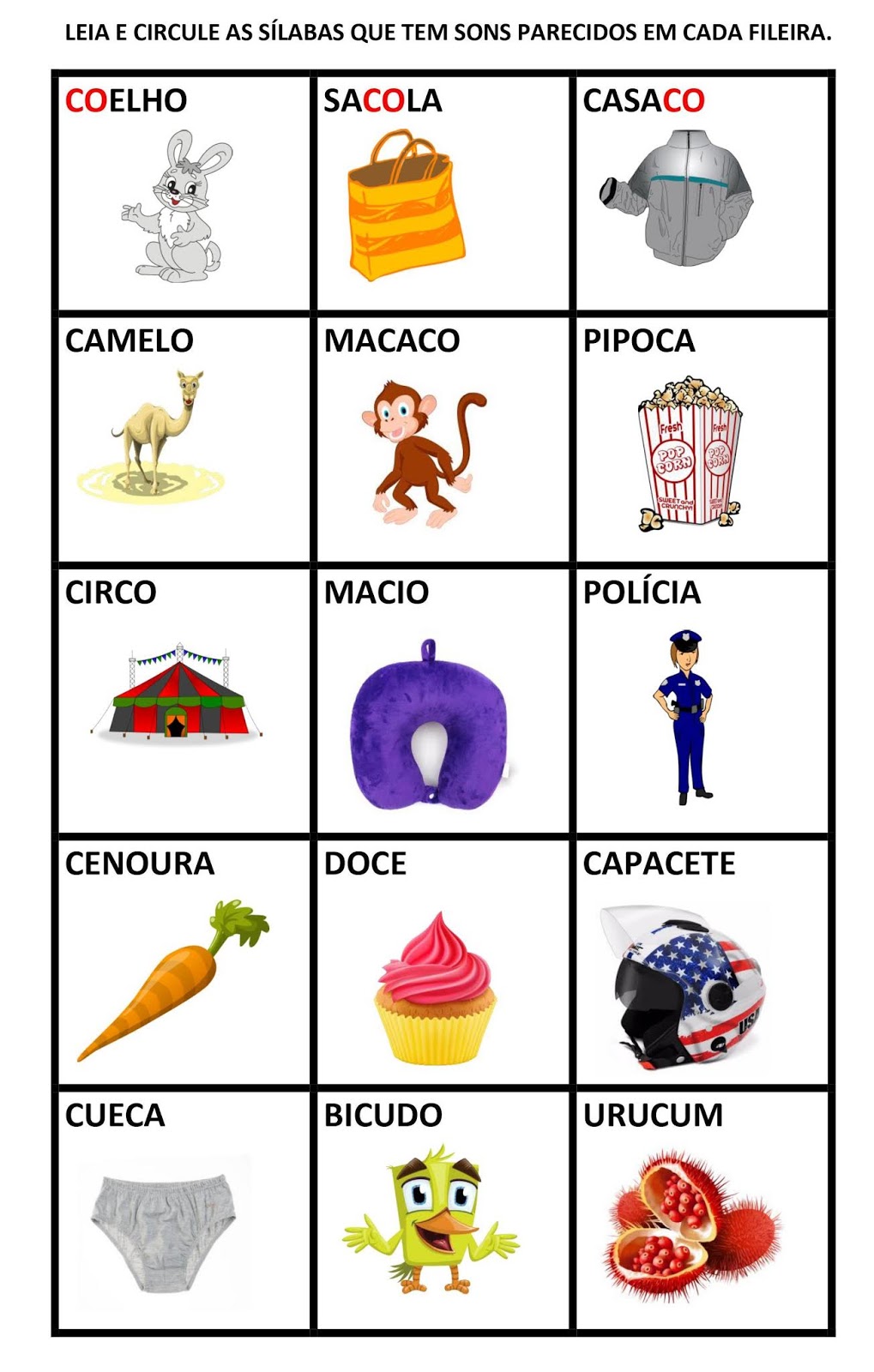 Blog Profissão Professor Apresentando a letra C Alfabetização BNCC