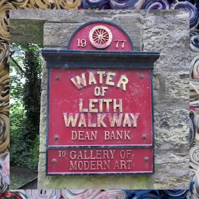 The Water of Leith in Edinburgh - Signpost