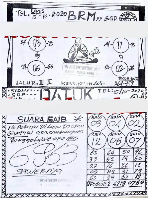 1 New Message Kode Syair Sydney 15 Oktober 2020 Forum Syair Togel Hongkong Singapura Sydney