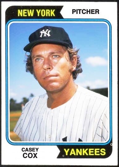 WHEN TOPPS HAD (BASE)BALLS!: NOT REALLY MISSING IN ACTION- 1974 CASEY COX