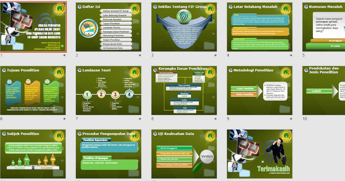 Contoh Slide Presentasi Skripsi