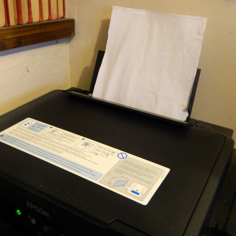 Estampar tela con impresora