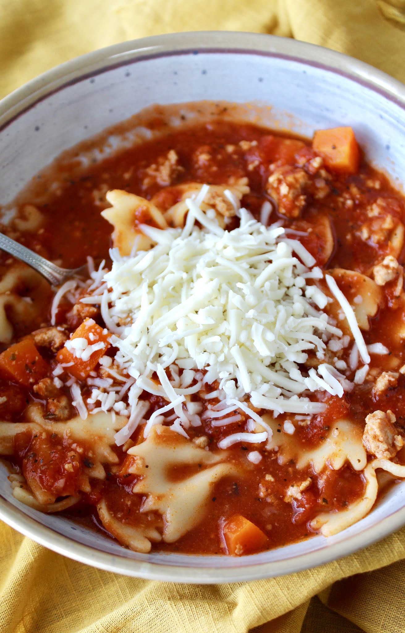 Pressure Cooker Lasagna Soup