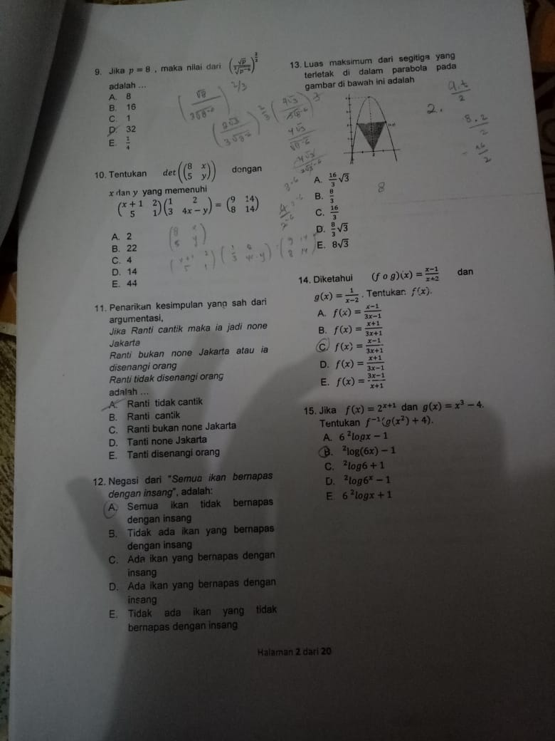 Salinan Soal Asli SIPENMARU POLTEKKES 2019 Gelombang 2