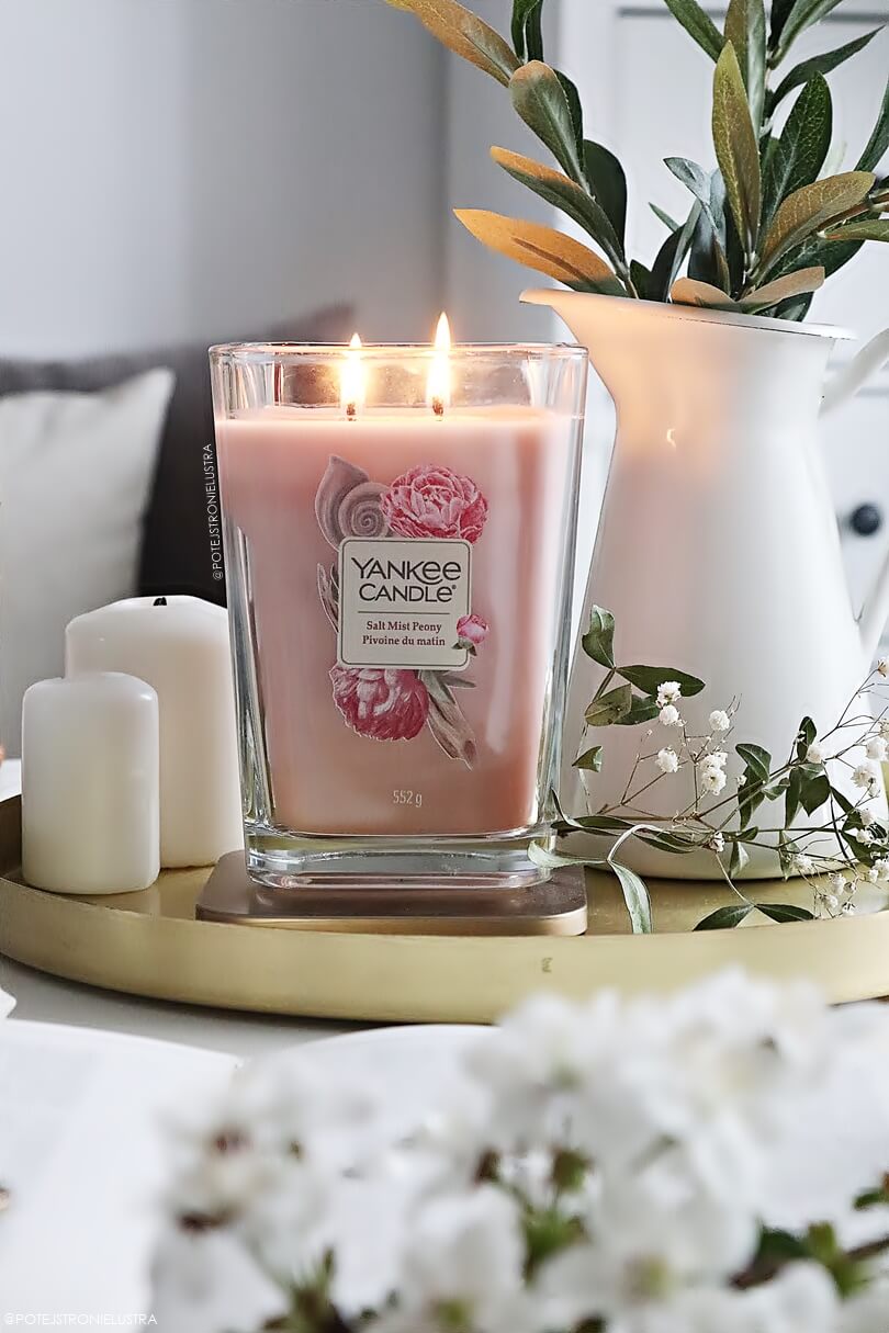 Yankee Candle Salt Mist Peony sezon na piwonie Po tej stronie lustra