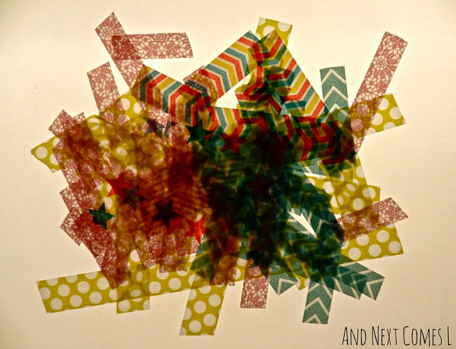 Washi Tape Art on the Light Table And Next Comes L Hyperlexia Resources