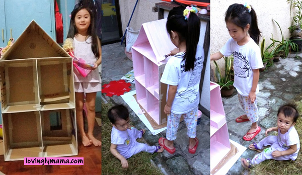 DIY Barbie Dream Doll House - Barbie doll - Barbie doll house - how to make a doll house - homeschooling - summer craft - homeschooling - Bacolod mommy blogger- doll furniture