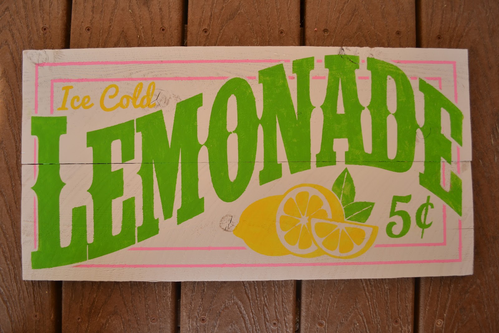 DIY Old Fashioned Lemonade Sign Burton Avenue
