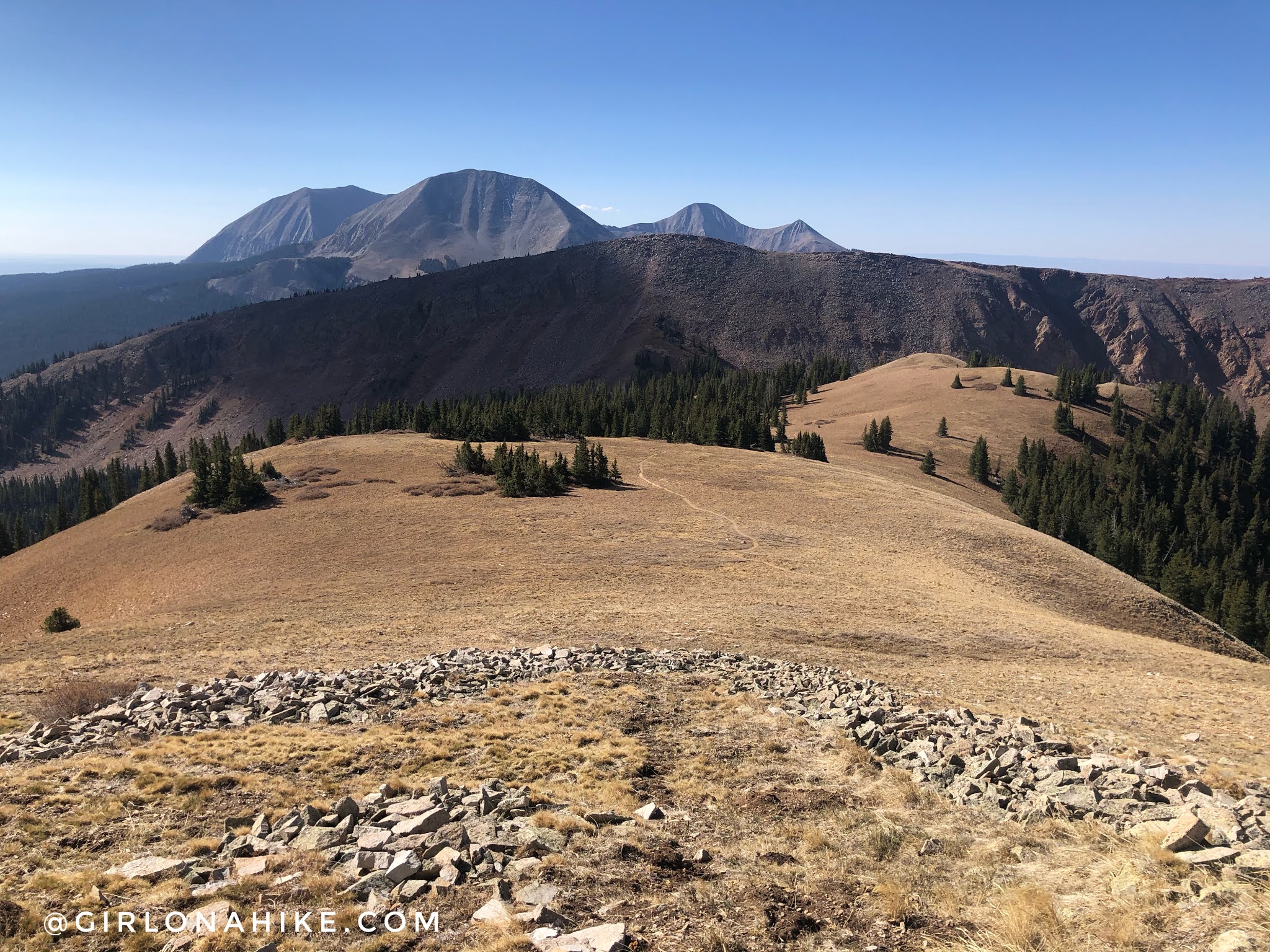 Hiking to Mt.Tomasaki, LaSal Mountains Girl on a Hike
