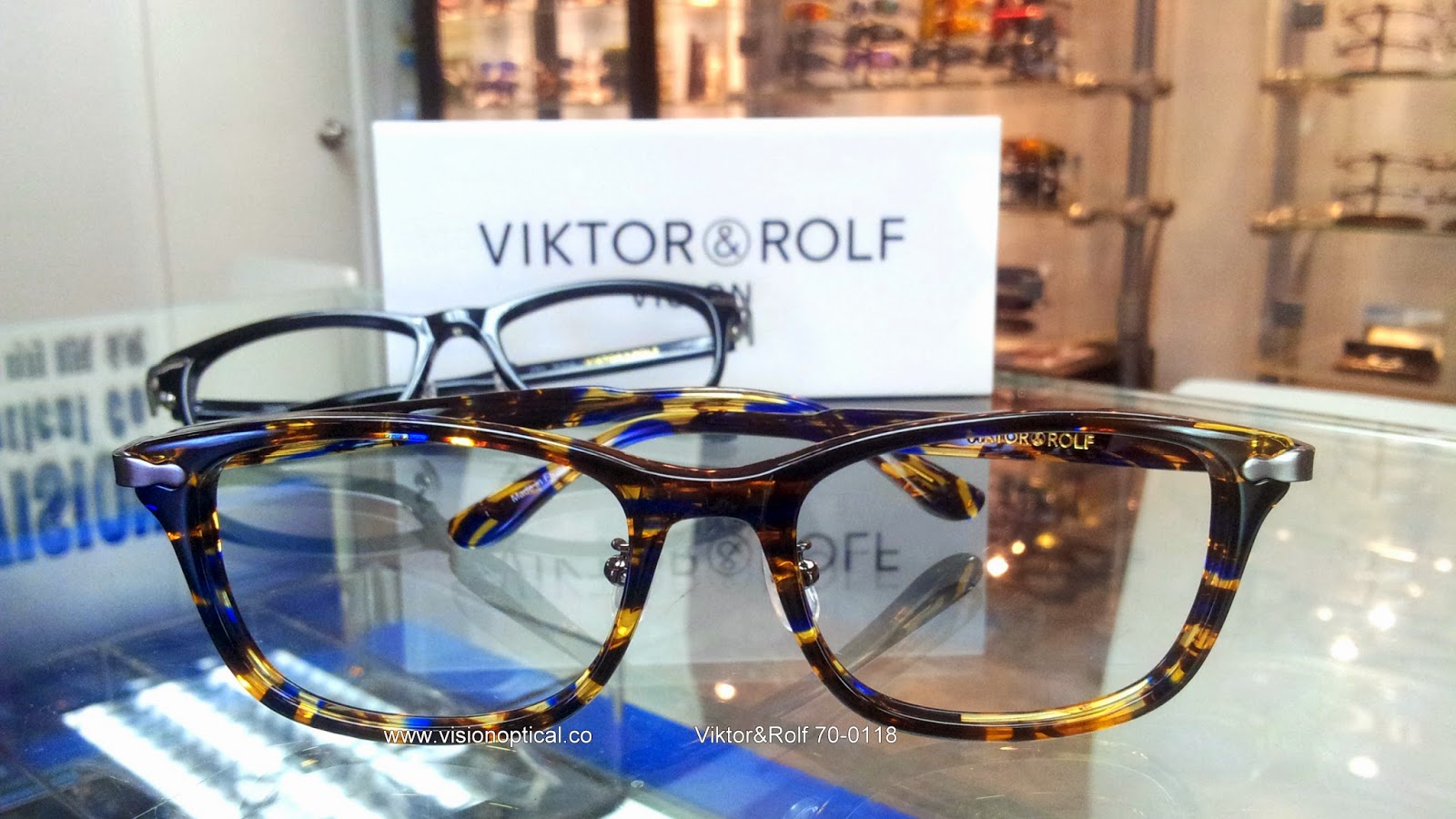 Viktor & Rolf 70-0118設計師的彩藍花料眼鏡架