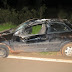 LEM: Homem fica ferido após carro capotar na BR-242, no oeste do estado