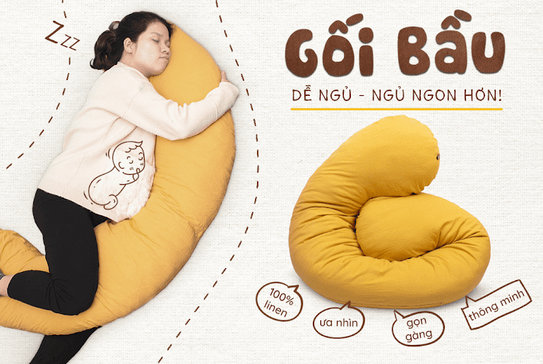 [A159] Gối đa năng Bà Bầu: Lựa chọn hoàn hảo cải thiện đau lưng mất ngủ cho Mẹ