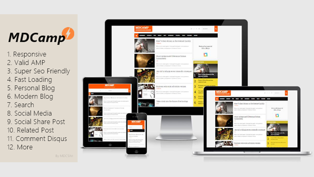 free download mdc camp amp blogger template awesome templates