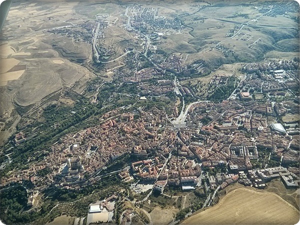 Vista aérea de Segovia