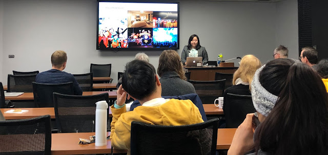 Yihwa Baek defending her dissertation