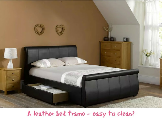 My New Bed Wishlist | Morgan's Milieu: Leather frame bed? How's that to clean then?