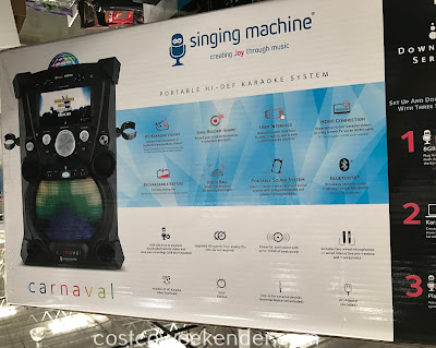 Costco 1009035 - Singing Machine Portable Hi-Def Karaoke System SDL9035: just in time for the family holiday season!