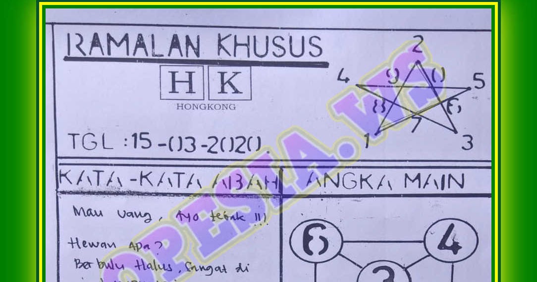 2020 Syair Guci Mas Hk Israel Style