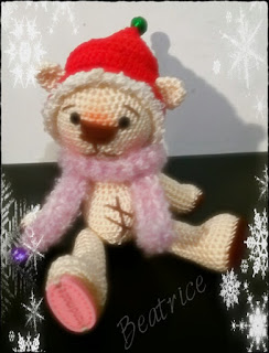 amigurumi, handmade, christmas, crochet, bear