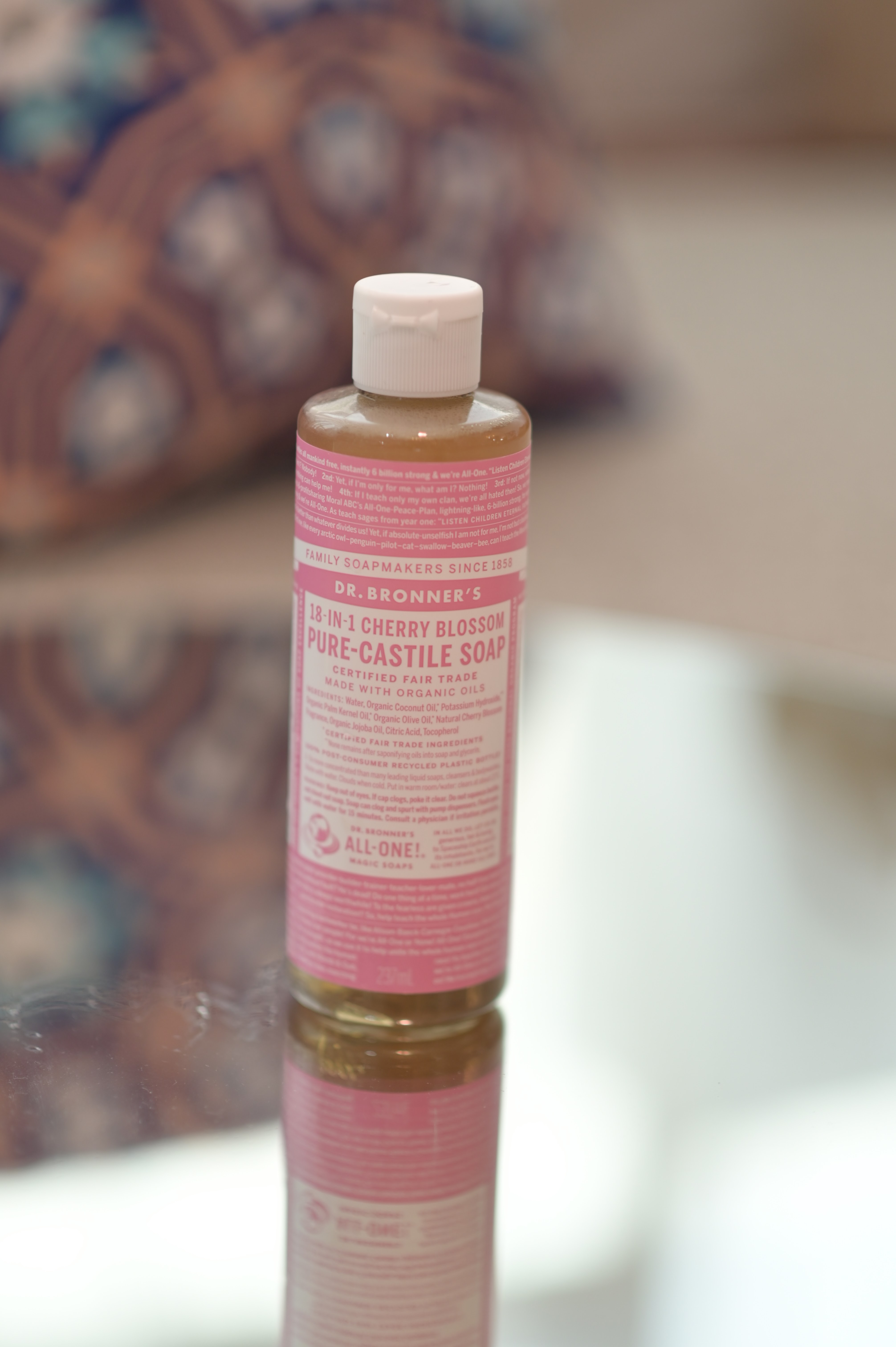 Review Dr Bronner’s Cherry Blossom Pure Castille Soap Jennitanuwijaya