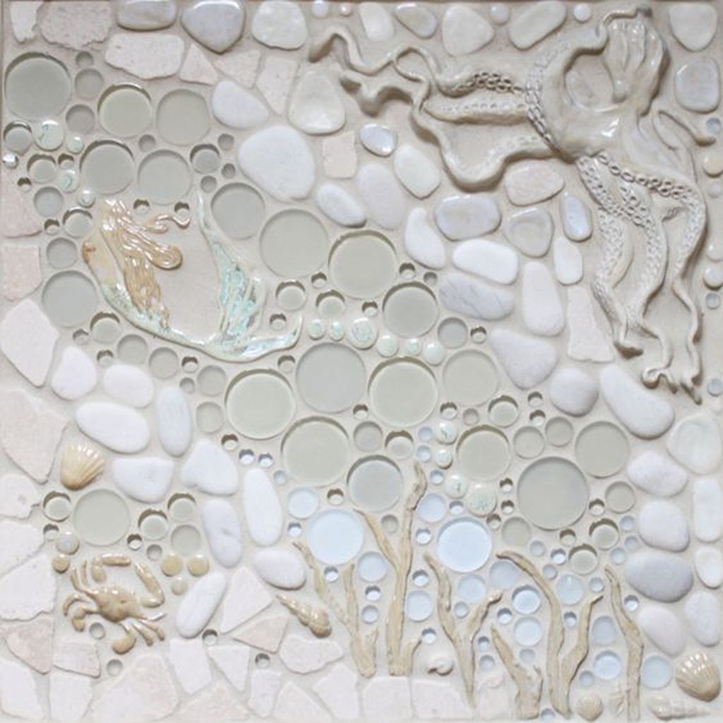 30+ Amazing Mermaid Shower Tiles Designs Ideas For Bathroom cameretta006