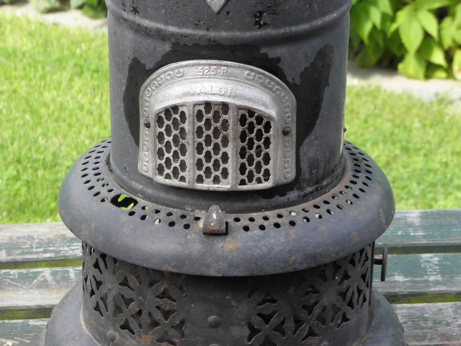 where eagles fear to perch Antique Paraffin Heater...