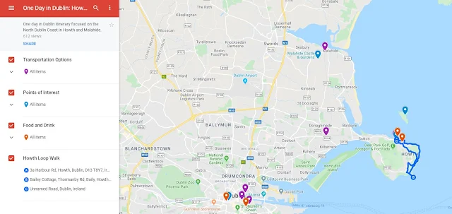 Howth and Malahide Map