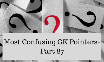 Most Confusing GK Pointers- Part 87 