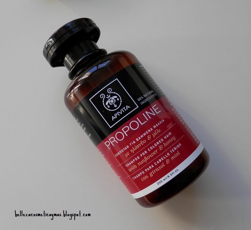 Champú para cabellos teñidos Propoline de Apivita