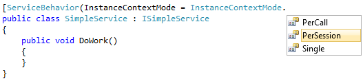 instancing modes in wcf