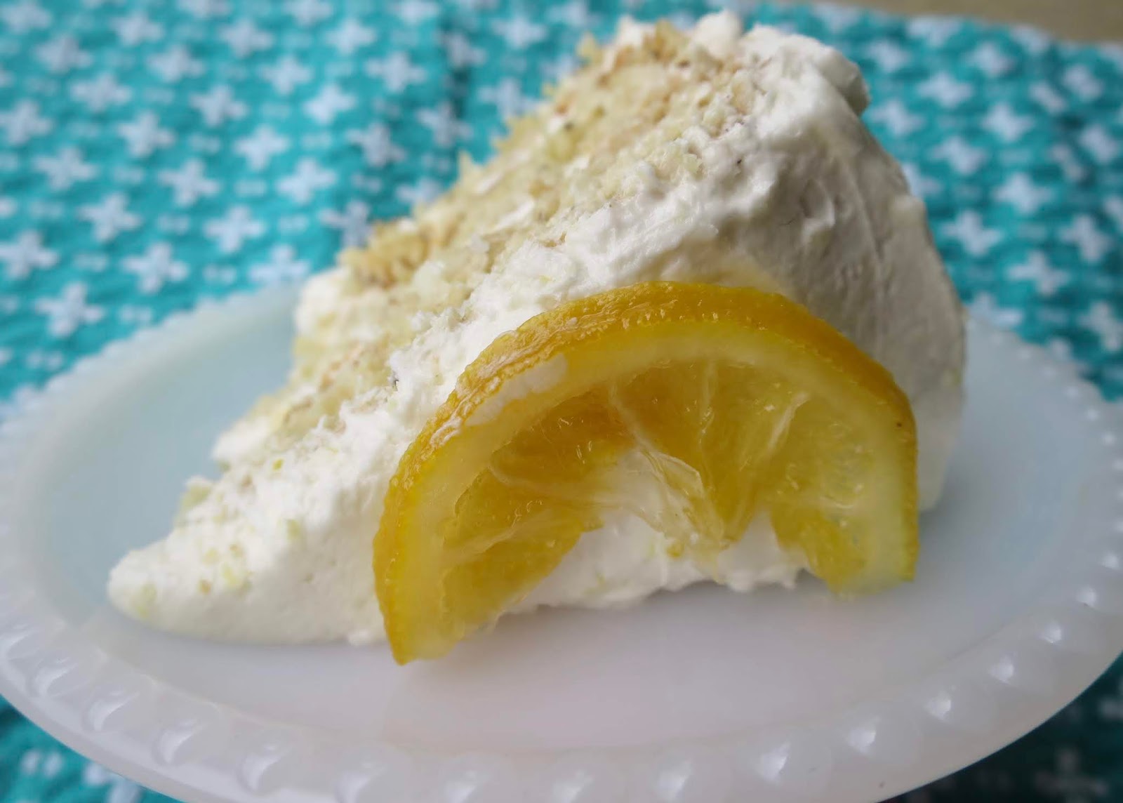 Coconut Layer Cake with Lemon Frosting (vegan)
