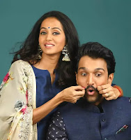 Pratik gandhi and his wife Bhamini Oza Pratik gandhi and his wife Bhamini Oza