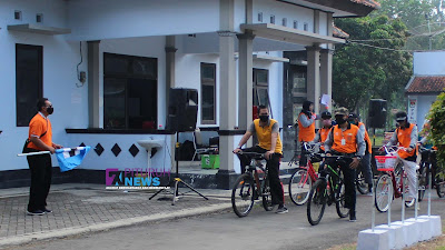 Peringati HAORNAS 2020, PGRI Kecamatan Pituruh Gelar Gowes Bareng