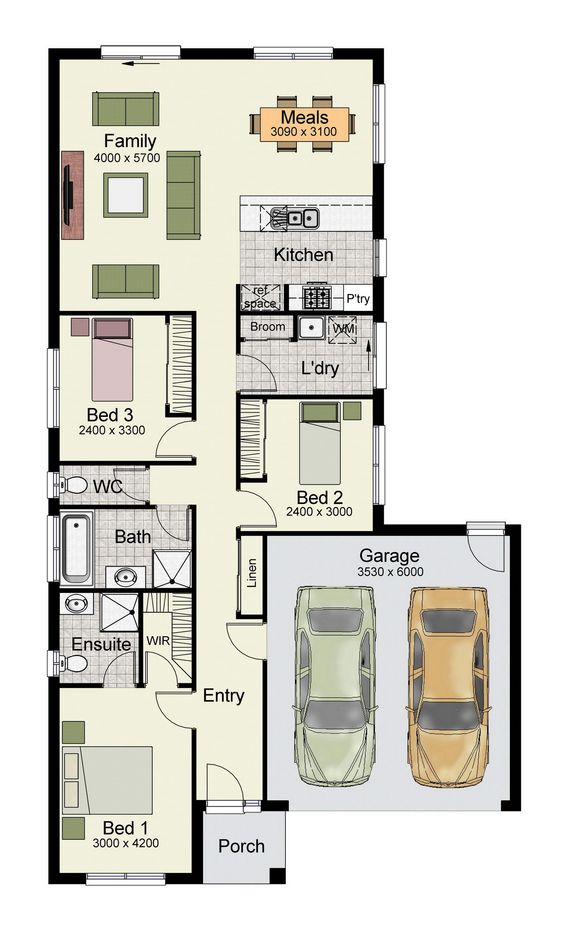 18 3 Bedroom House Plans With Double Garage Is Mix Of Brilliant Thought