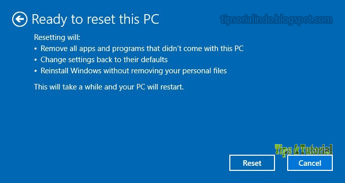 Cara Reset Windows 10/11 ke Default Pengaturan Pabrik