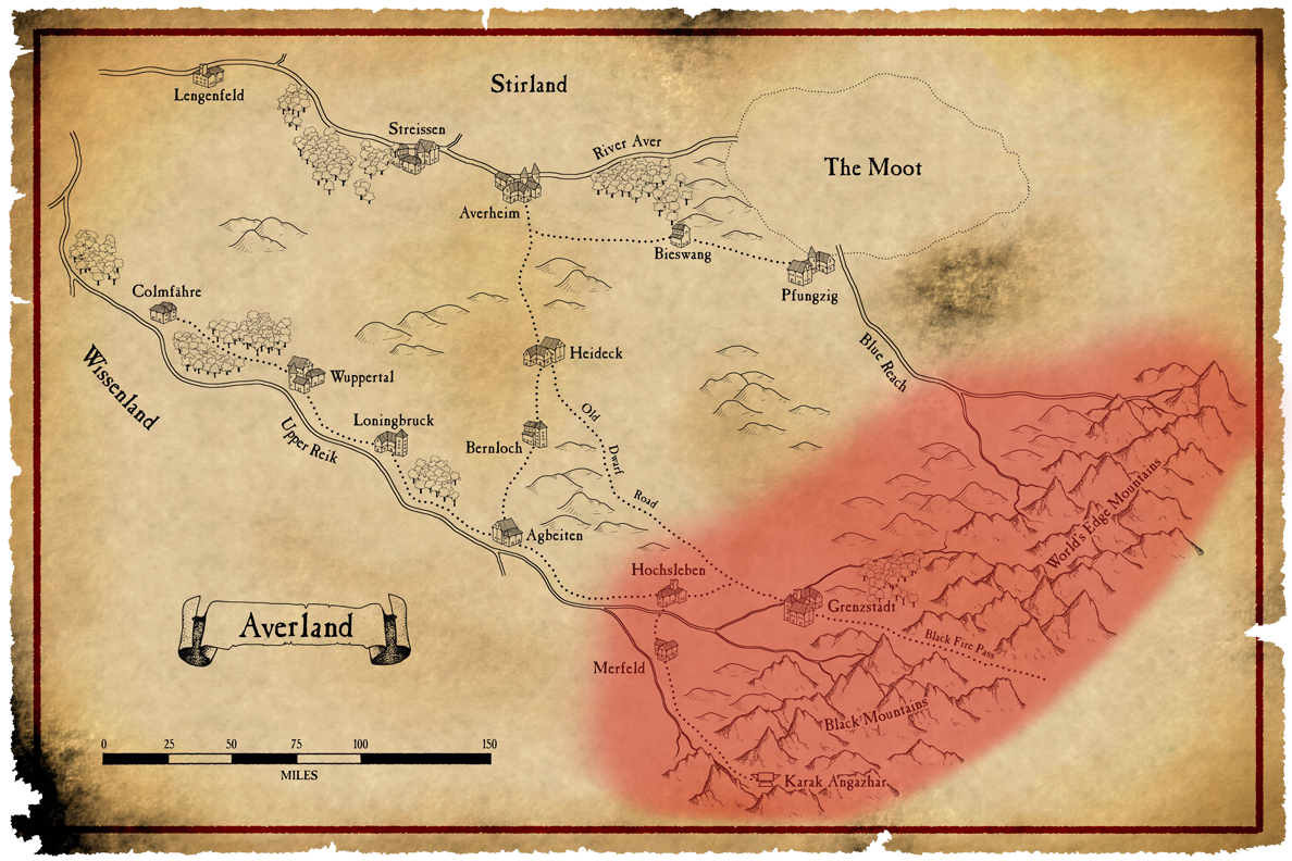 Рейкланд вархаммер карта
