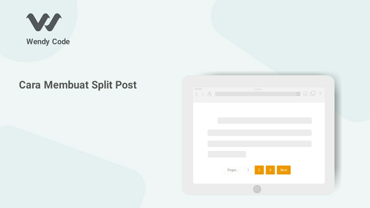 cara membuat split post di blogger