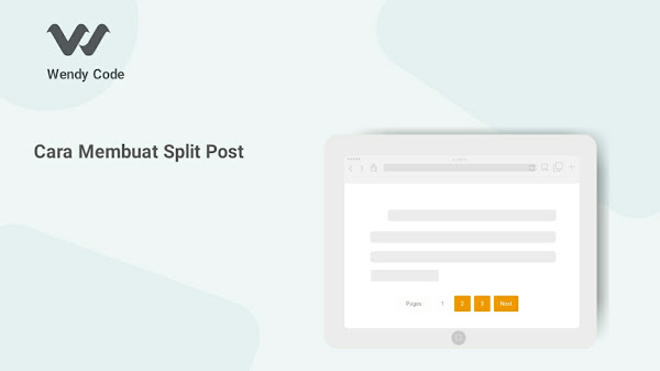 cara membuat split post di blogger