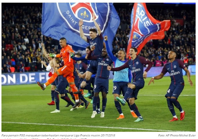 PSG Pastikan Gelar Juara Liga Prancis Usai Permalukan Monaco  yuNIAR