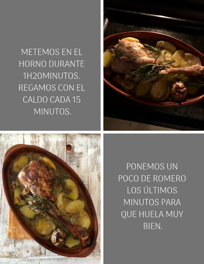 Preparación pierna de cordero al horno