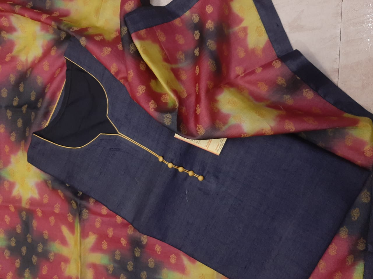 Latest tusser silk suits